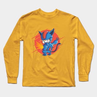 Cyborg Cat Long Sleeve T-Shirt